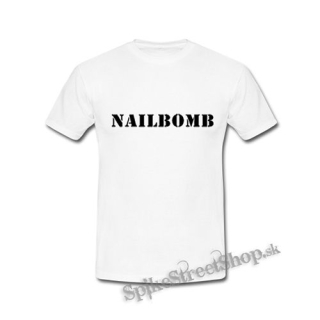 NAILBOMB - Logo - biele pánske tričko