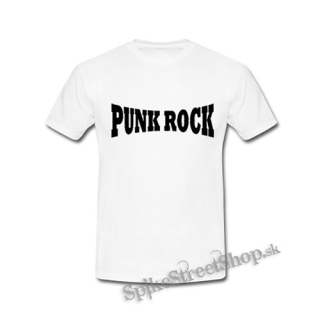 PUNKROCK - Logo Motív 1 - biele pánske tričko