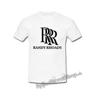 RANDY RHOADS - Logo - biele pánske tričko