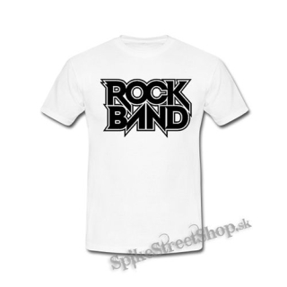 ROCK BAND - Logo - biele pánske tričko
