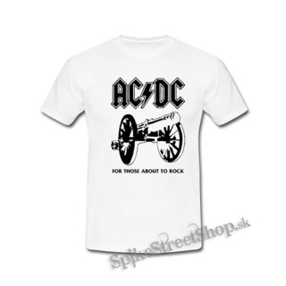 ACDC - For Those About To Rock - biele detské tričko