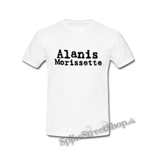 ALANIS MORISSETTE - Logo Black - biele detské tričko