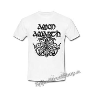 AMON AMARTH - Logo Mjolnir - biele detské tričko