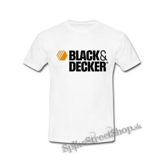 BLACK & DECKER - Logo - biele detské tričko
