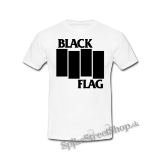 BLACK FLAG - Logo Crest - biele detské tričko