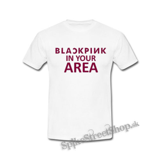 BLACKPINK - In Your Area Pink - biele detské tričko