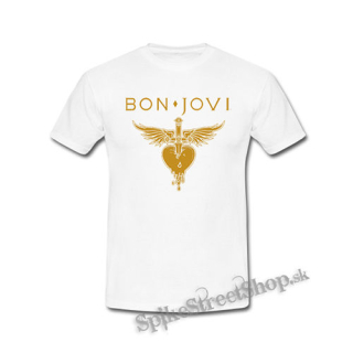 BON JOVI - Yellow Heart - biele detské tričko