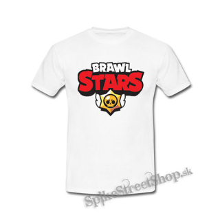 BRAWL STARS - Red Gold Logo - biele detské tričko