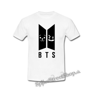 BTS - Emoji BT21 Logo - biele detské tričko