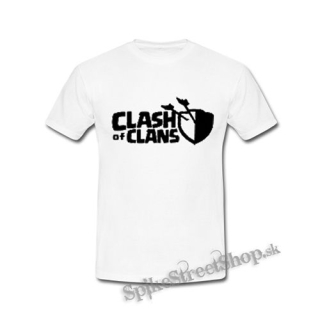 CLASH OF CLANS - Logo - biele detské tričko