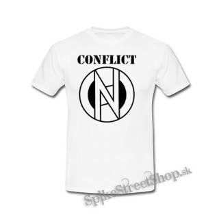 CONFLICT - Logo Crest - biele detské tričko