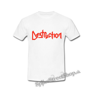 DESTRUCTION - Red Logo - biele detské tričko