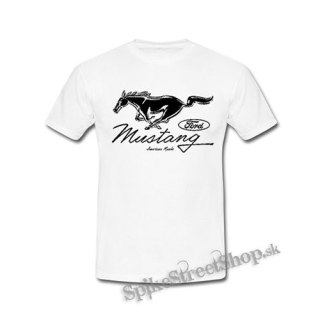 FORD MUSTANG - Horse Logo American Muscle - biele detské tričko