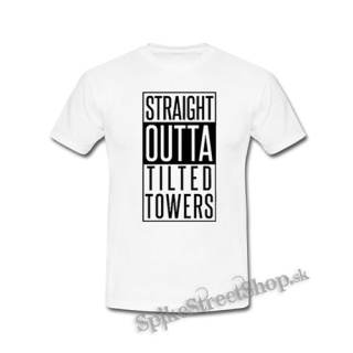 FORTNITE BATTLE ROYALE - Straight Outta Titlted Towers - biele detské tričko