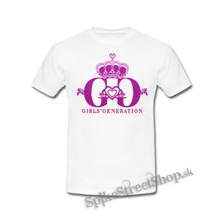 GIRLS´ GENERATION - Pink Logo - biele detské tričko