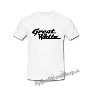 GREAT WHITE - Logo - biele detské tričko