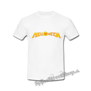 HELLOWEEN - Yellow Red Classic Logo 80 Years - biele detské tričko