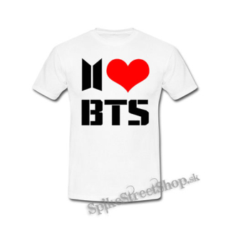I LOVE BTS - biele detské tričko