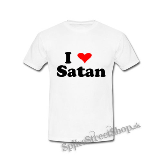 I LOVE SATAN - biele detské tričko