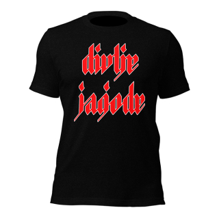 DIVLJE JAGODE - Logo Red White - pánske tričko