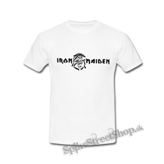 IRON MAIDEN - Logo Motive 2 - biele detské tričko