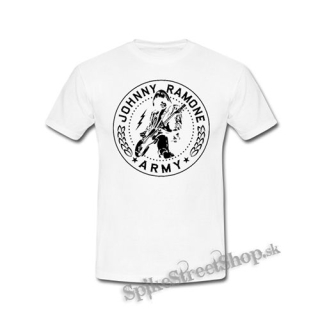 JOHNNY RAMONE - Johnny Ramone Army Logo 2 - biele detské tričko