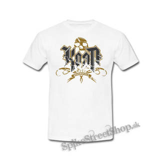 KORN - Logo Crest Bakersfield Gold - biele detské tričko