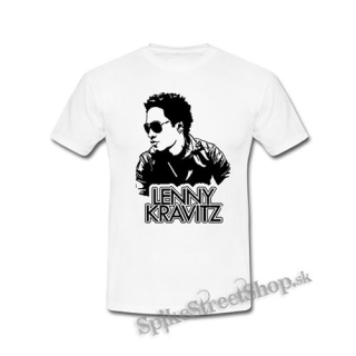LENNY KRAVITZ - Logo & Portrait - biele detské tričko