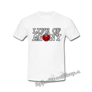 LIFE OF AGONY - Logo - biele detské tričko