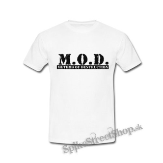MOD - METHOD OF DESTRUCTION - Logo - biele detské tričko