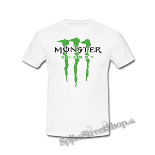 MONSTER ENERGY - Logo Crest - biele detské tričko