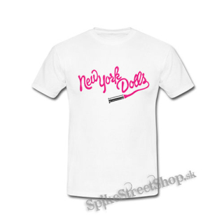 NEW YORK DOLLS - Logo - biele detské tričko