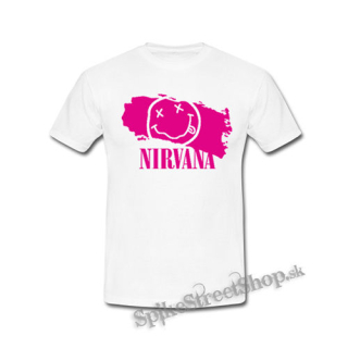 NIRVANA - Pink - biele detské tričko
