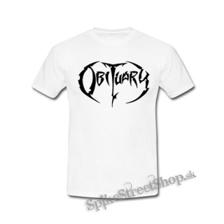 OBITUARY - Logo - biele detské tričko