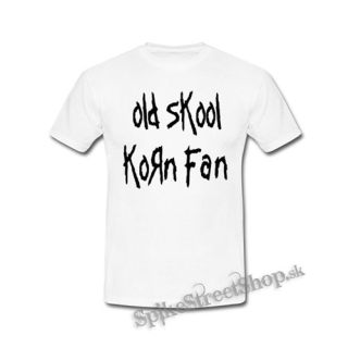 OLD SKOOL KORN FAN - biele detské tričko