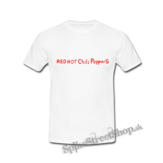 RED HOT CHILI PEPPERS - Red Written Logo By The Way - biele detské tričko