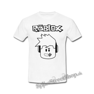 ROBLOX - Logo & Skin Face - biele detské tričko