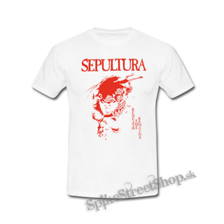 SEPULTURA - Beneath The Remains Red Motive - biele detské tričko