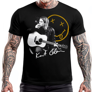 KURT COBAIN - Smoking Smile - čierne detské tričko