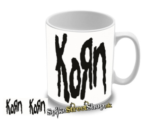 Hrnček KORN - Black Logo on White