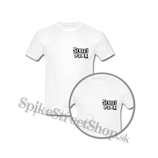 STREET PUNK - Logo - biele pánske tričko