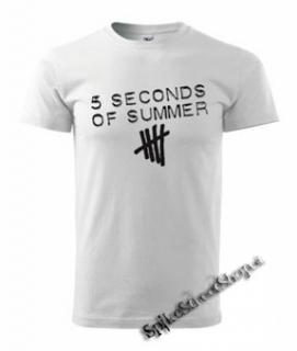 5 SECONDS OF SUMMER - Logo - biele pánske tričko