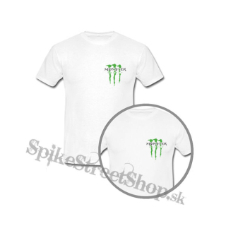 MONSTER ENERGY - Logo Crest - biele detské tričko