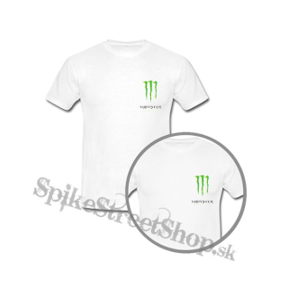 MONSTER ENERGY - Logo - biele detské tričko
