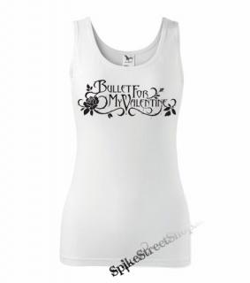 BULLET FOR MY VALENTINE - Logo - Ladies Vest Top - biele