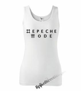 DEPECHE MODE - Logo - Ladies Vest Top - biele