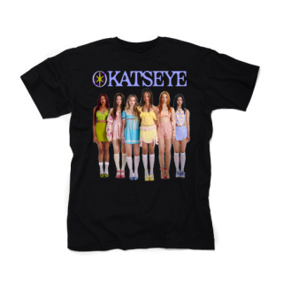 KATSEYE - Band Poster Motive 1 - čierne detské tričko