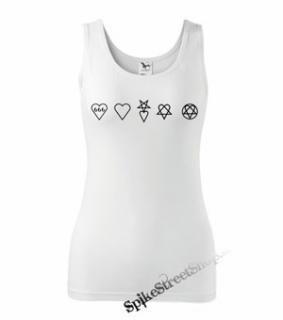 HEARTAGRAM HISTORY - Ladies Vest Top - biele