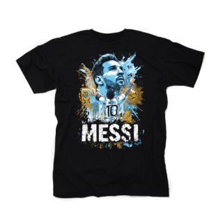 LIONEL MESSI - Poster Motive 9 - čierne detské tričko