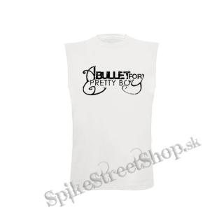 A BULLET FOR PRETTY BOY - biele pánske tričko bez rukávov